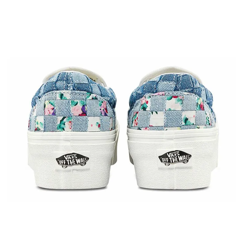 Vans Classic Slip On Stackfoam Denim Weave Women's-5