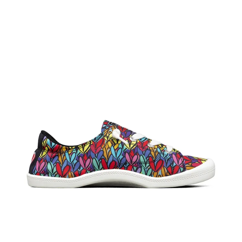 Skechers Bob's Beach Bingo Collaboration Lightweight Low-Top Skateboard Shoes Women's Multicolor-1