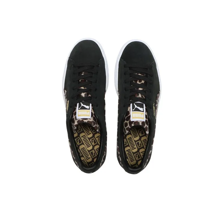 PUMA Suede Classic Xxi Balance Lightweight Low-Top Skateboard Shoes Unisex Black-3