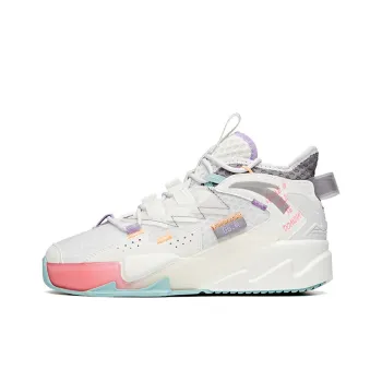 Anta Life Collection KT G6 Soup Lightweight And Wear resistant Low Top Skateboard Shoes Women's White Gray Pink