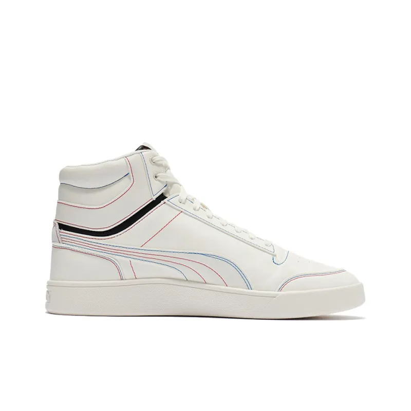 PUMA Shuffle Mid 'White Multi Stitch'-1