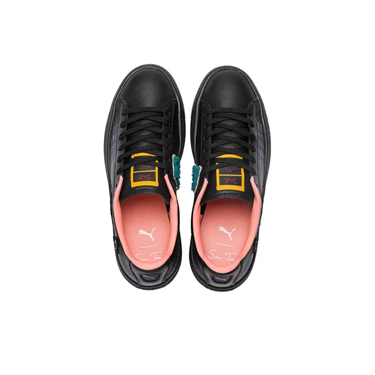 Puma Basket Floral Black Women's-3