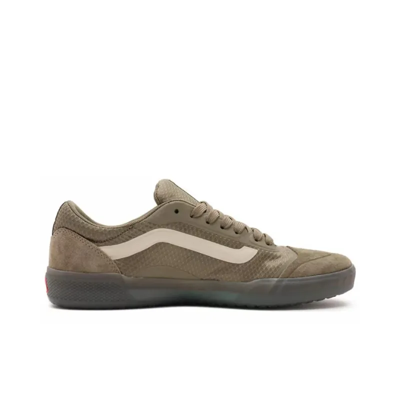 Vans Ave Breathable Wear Resistant Non Slip Low Top Casual Skate Shoes Brown Green-1