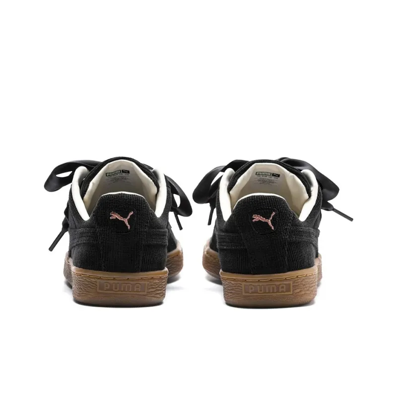 PUMA Basket Heart Corduroy 'Black Brown' Women's-3