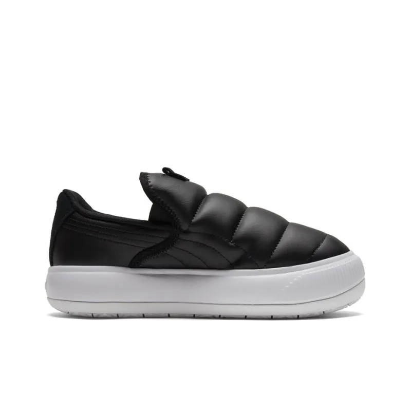 PUMA Suede Mayu Slip on Shoes Black/White Women's-1