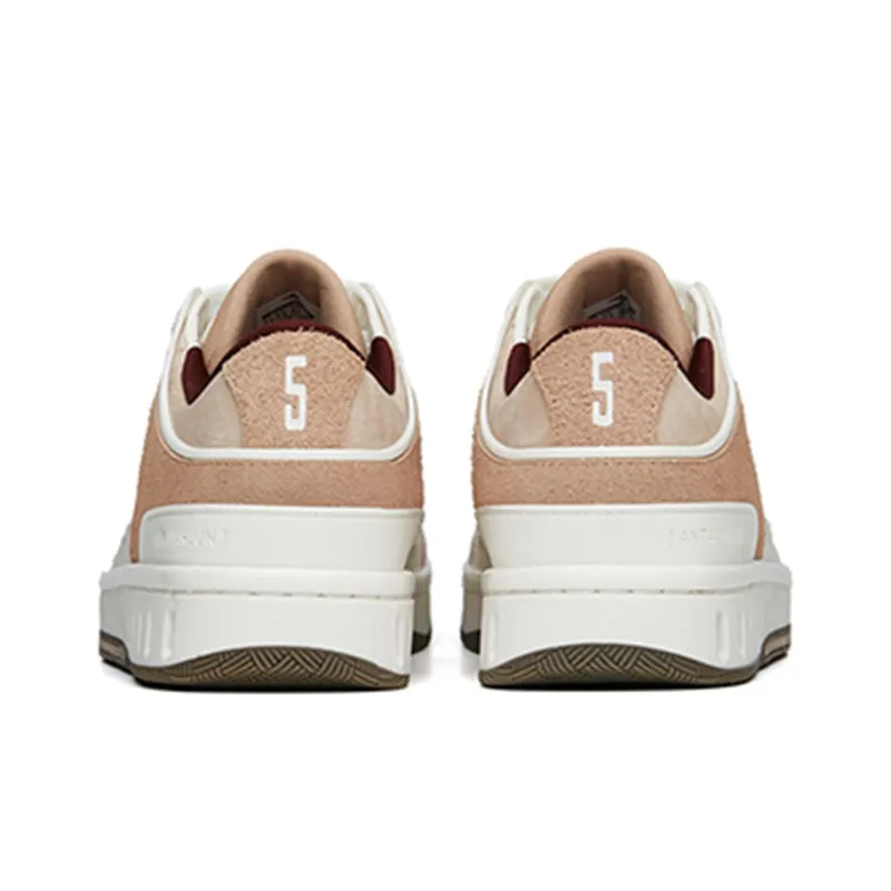 Anta Champion Series Low-Top Skateboard Shoes Men's White Gray Brown-4