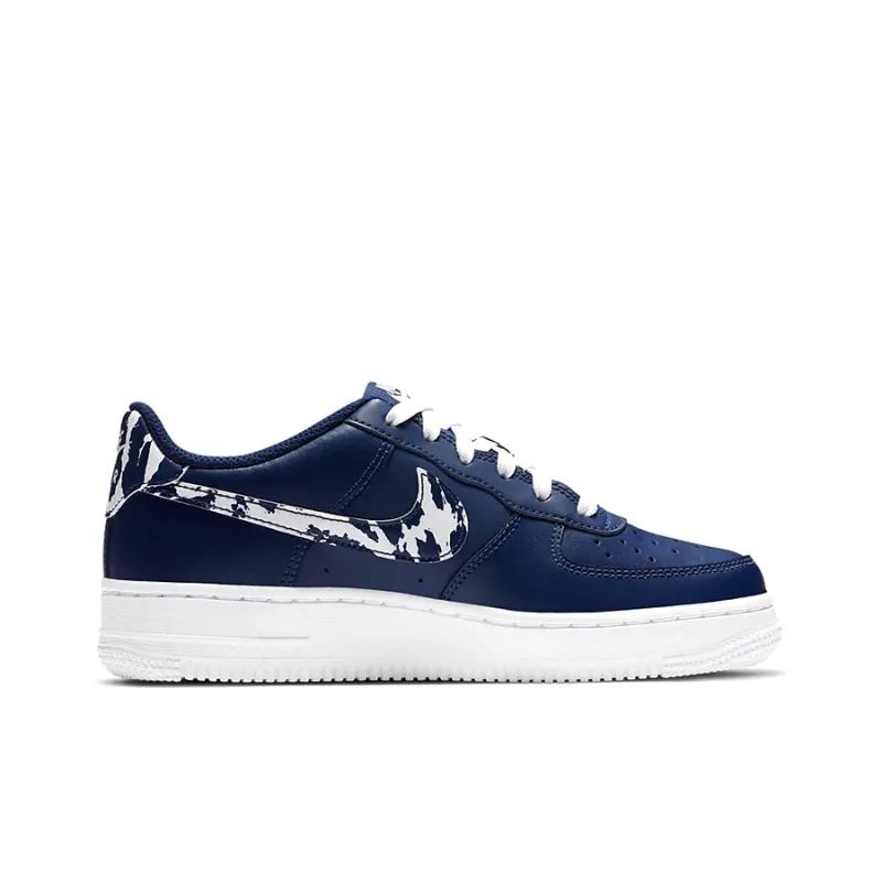 Nike Air Force 1 LV8 1 'Splatter Swoosh - Blue Void' GS-1