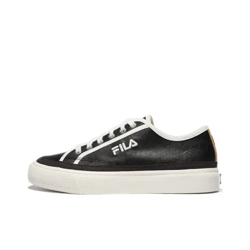 FILA Earth Touch Skateboard Shoes Unisex Low-Top Black/White