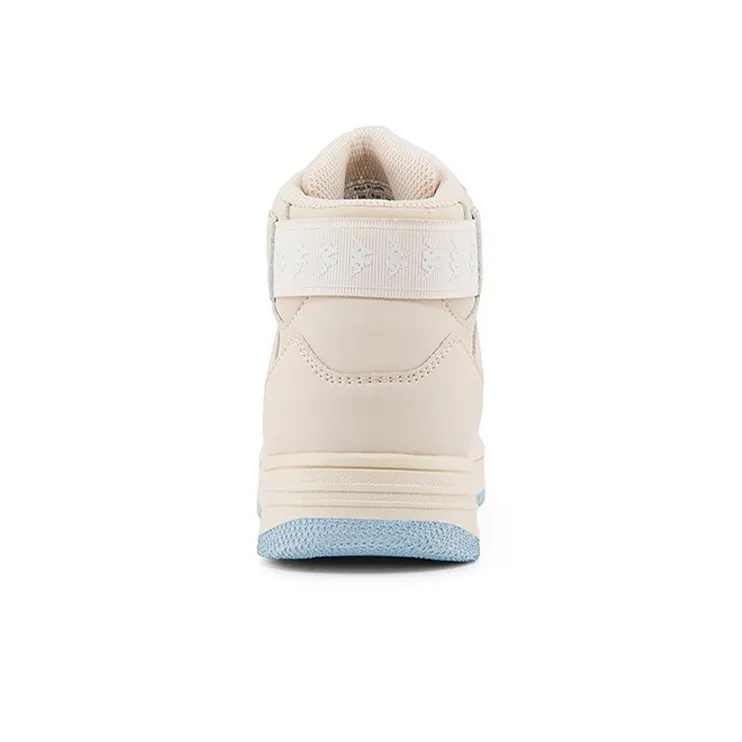 Kappa Coverage Cushioning Wear-Resistant High-Top Skateboard Shoes Unisex Pink-3