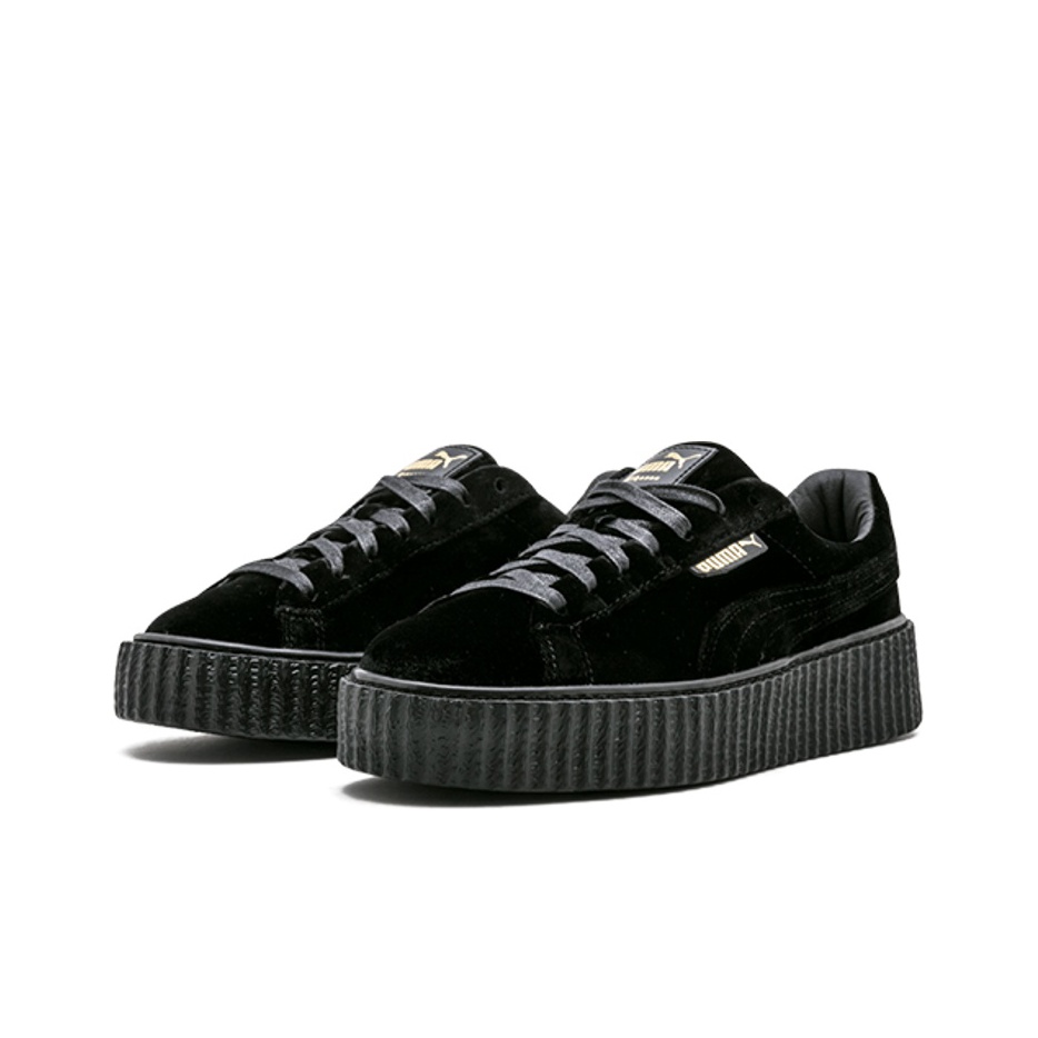 Puma creepers velvet black online