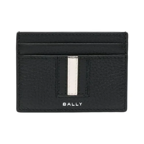 BALLY Striped-edge Leather Cardholder