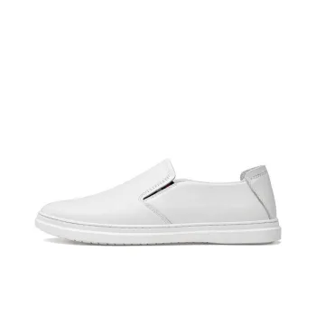IMLINFEI Loafers Men Low Top Black/White