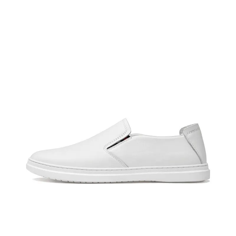 IMLINFEI Loafers Men Low Top Black/White-0
