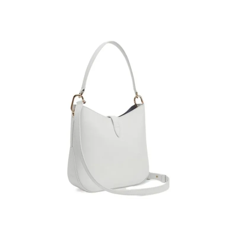 Furla Sirena Collection Cow Leather Bucket Bags Handbags Shoulder Bag Crossbody Bag Small Size Women's White-2
