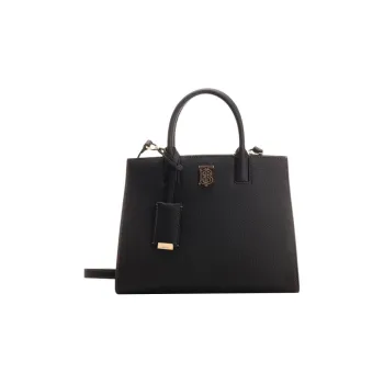 Burberry Grained Calfskin Shoulder Bag Crossbody Bag Handbag Women's Black