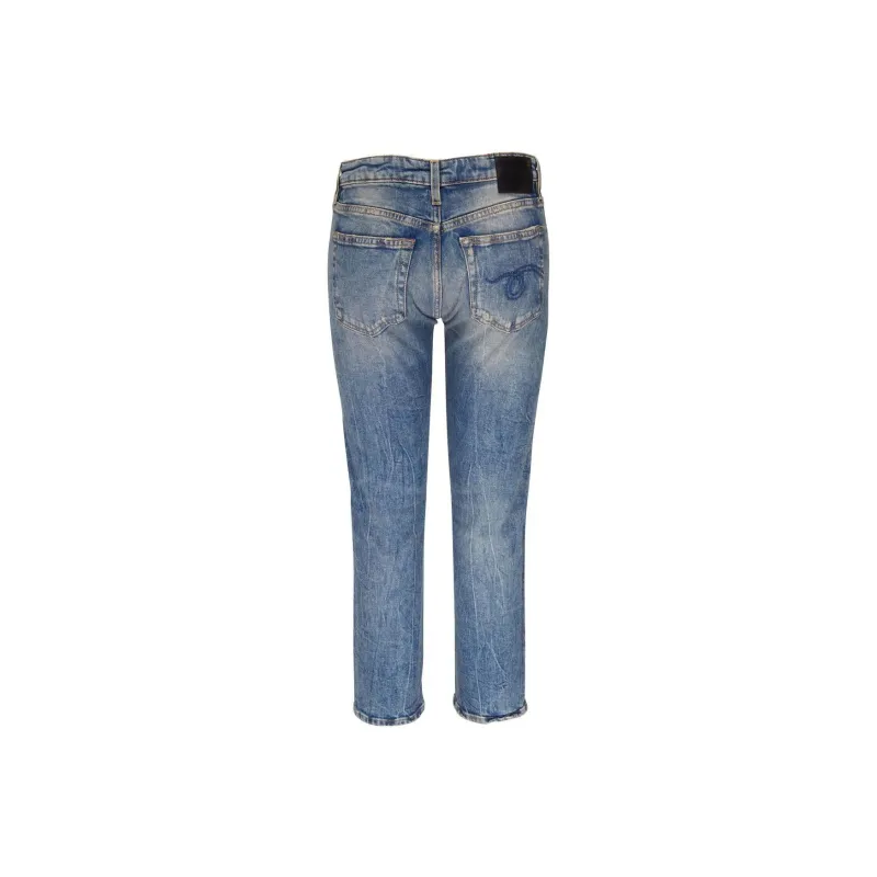 R13 Faded Cropped Jeans-1