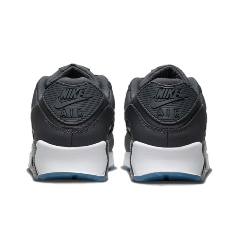 Nike Air Max 90 Reflective Swoosh Anthracite Industrial Blue-4