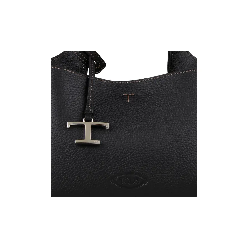 TOD'S Logo Embossed Mini Crossbody Bag-3