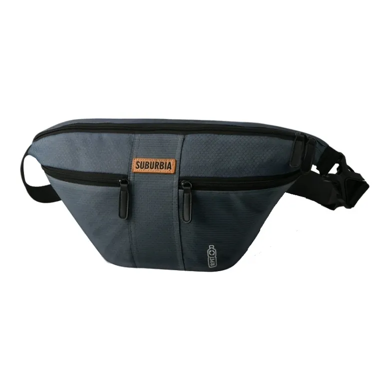 SUBURBIA Oxford Crossbody Bag Sling Bag Fanny Pack Large Size Unisex Blue-1