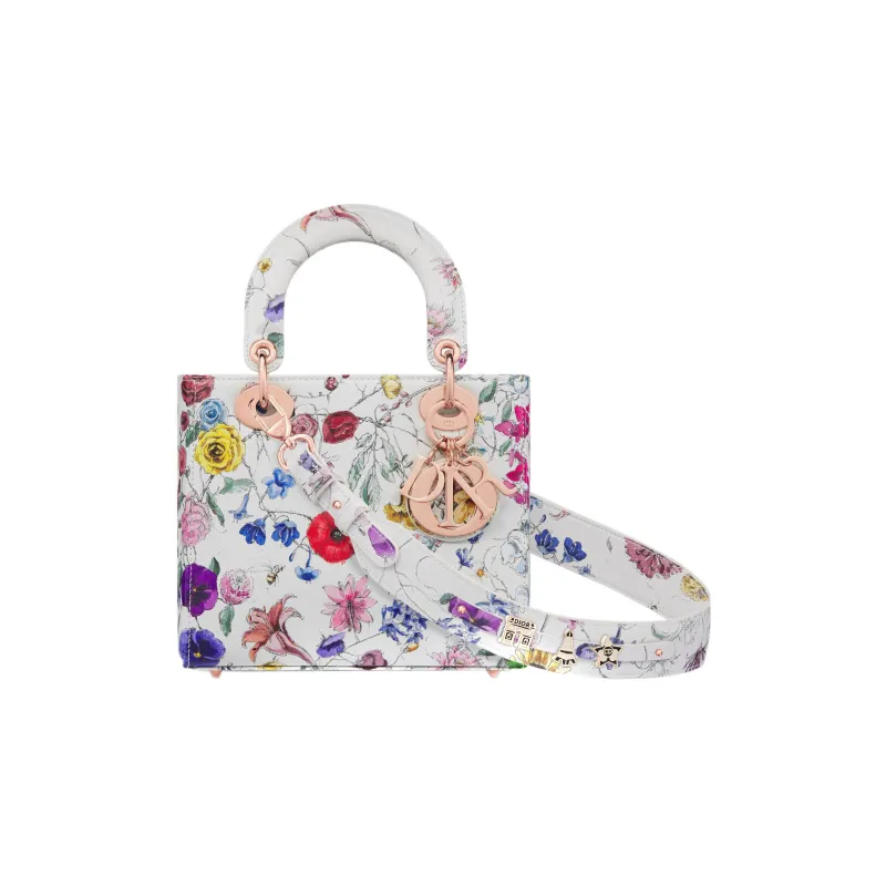 DIOR Lady DiorMy ABCDior Cow Leather Shoulder Bag Crossbody Bag Handbag Small Size Women's White/Multicolor-0