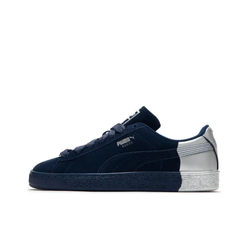 Puma Suede Navy Silver-0
