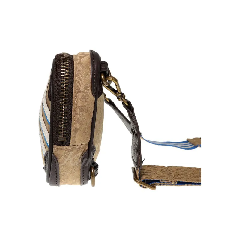 Adidas Originals Polyester Sports Bag Shoulder Bag Crossbody Bag Regular Unisex Brown-4