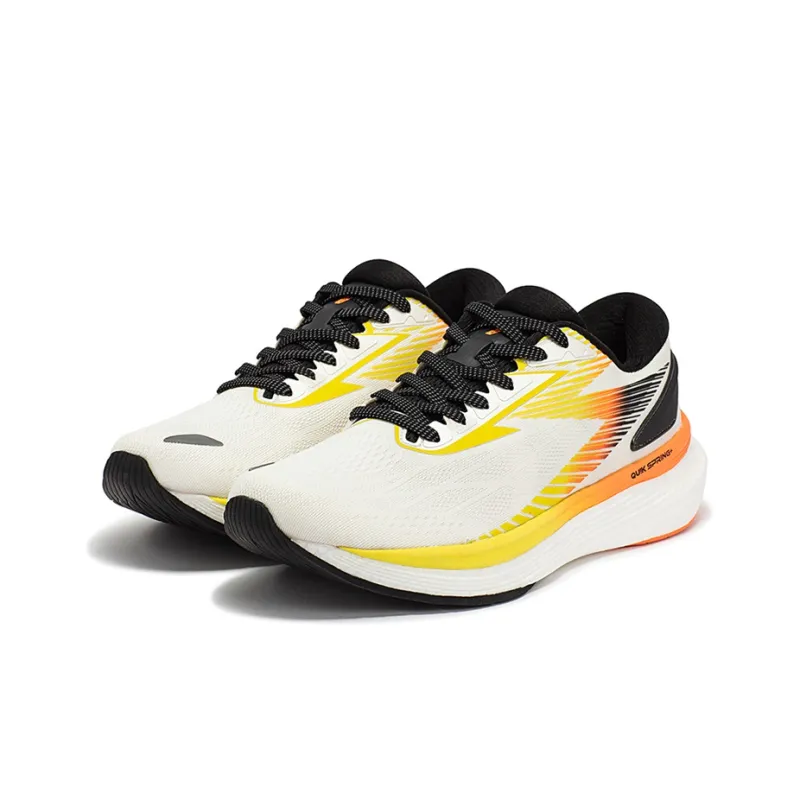 361° Spire S Cushioning Anti Slip Wear Resistant Breathable Lightweight Rebound Low Top Running Shoes Men's White Green-2