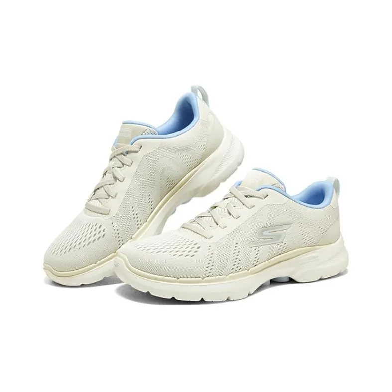 Skechers GoWalk 6 'White Blue' Women's-2
