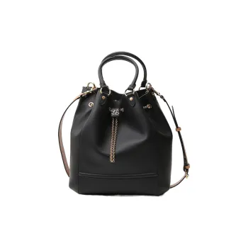FENDI Leather Bucket Bag, Shoulder Bag, Crossbody Bag, Handbag Women's Black
