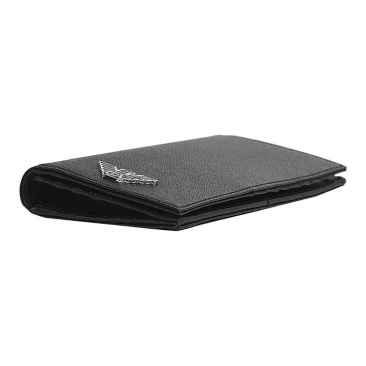 EMPORIO ARMANI Leather Wallet Men's Black-4