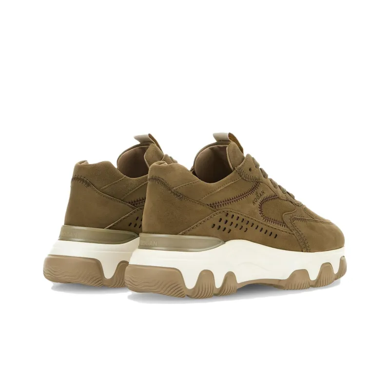 HOGAN Hyperactive Low Top Casual Shoes Women's Green-3