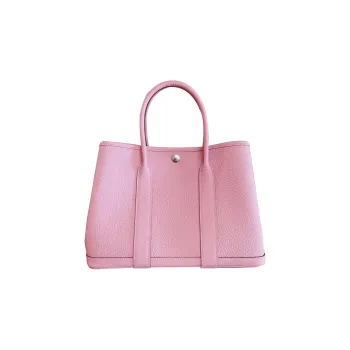 HERMES Garden Party Negonda Calfskin Garden Handbag 30 Women's 5P Pink Cherry Blossom Pink