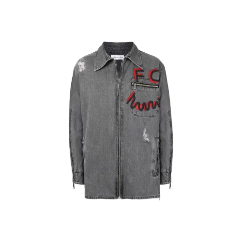 Faith Connexion Denim Jacket Men Gray