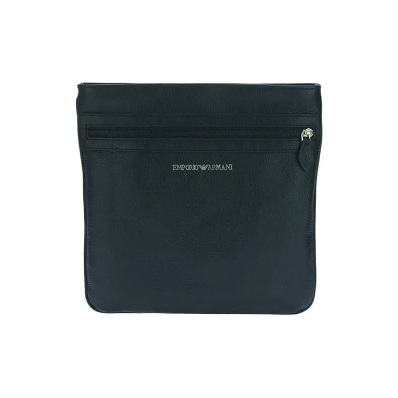 EMPORIO ARMANI Leather Messenger Bag, Shoulder Bag, Crossbody Bag Regular Men's Jasper-0