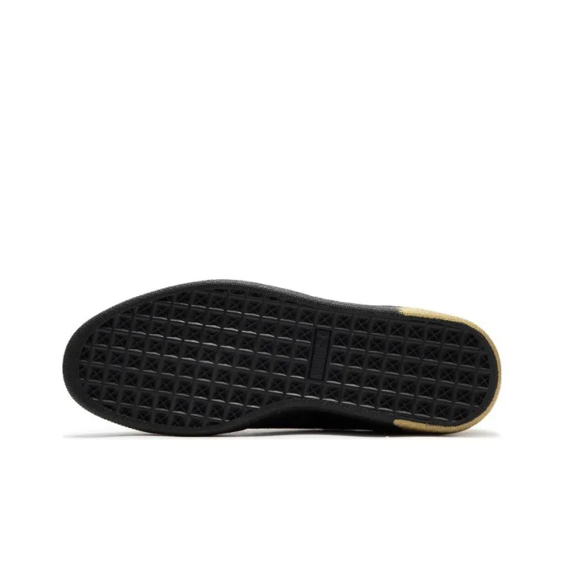Puma Suede Black Gold Metallic-4