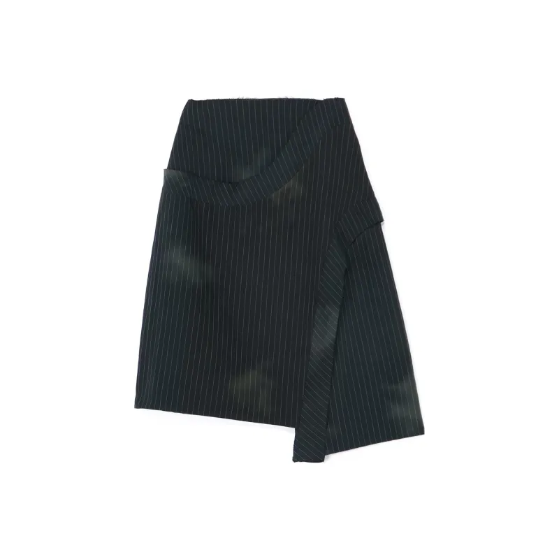 Yohji Yamamoto Casual Short Skirts Women's Blue Black-1