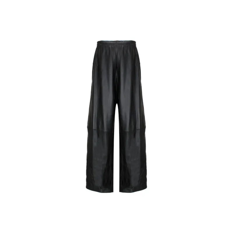 Balenciaga Leather Track Pants-1