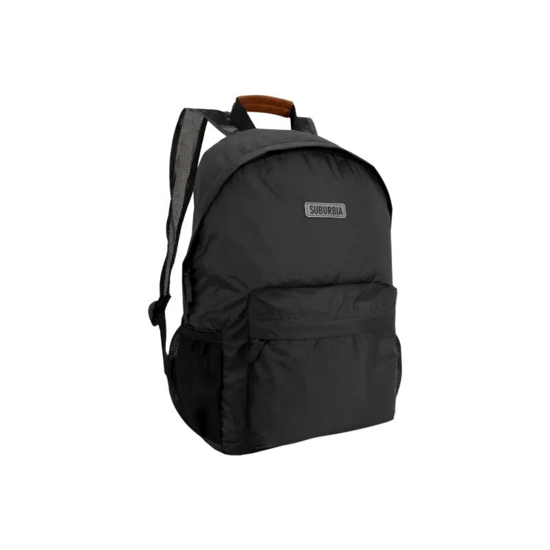 SUBURBIA Nylon Fabric Backpack Medium Size Men's Dark Gray-2