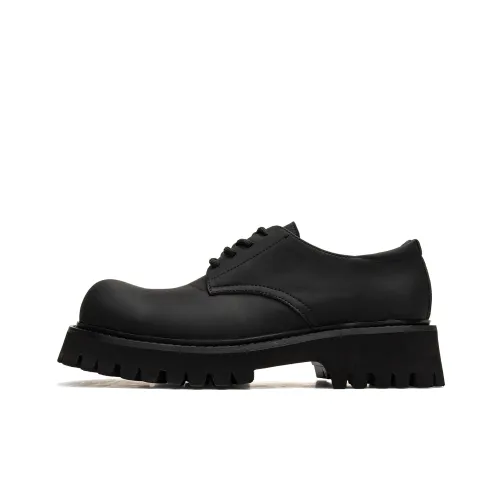 Youthloser Dress Shoes Unisex Low-Top Matte Black