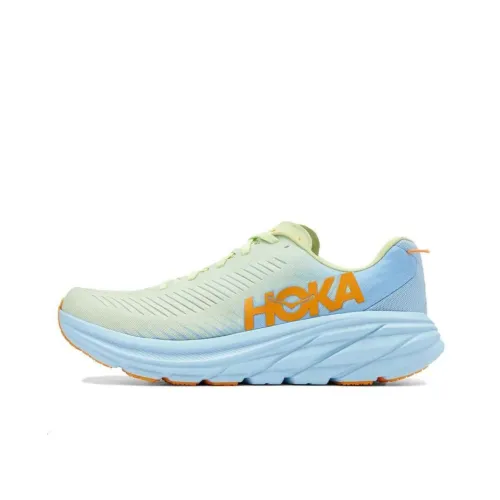 HOKA ONE ONE Rincon 3 Running Shoes Men Low-Top Yellow/Blue