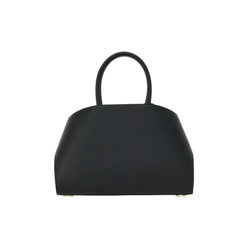 FERRAGAMO Cow Leather Shoulder Bag Crossbody Bag Handbag Small Size Women's Black-1