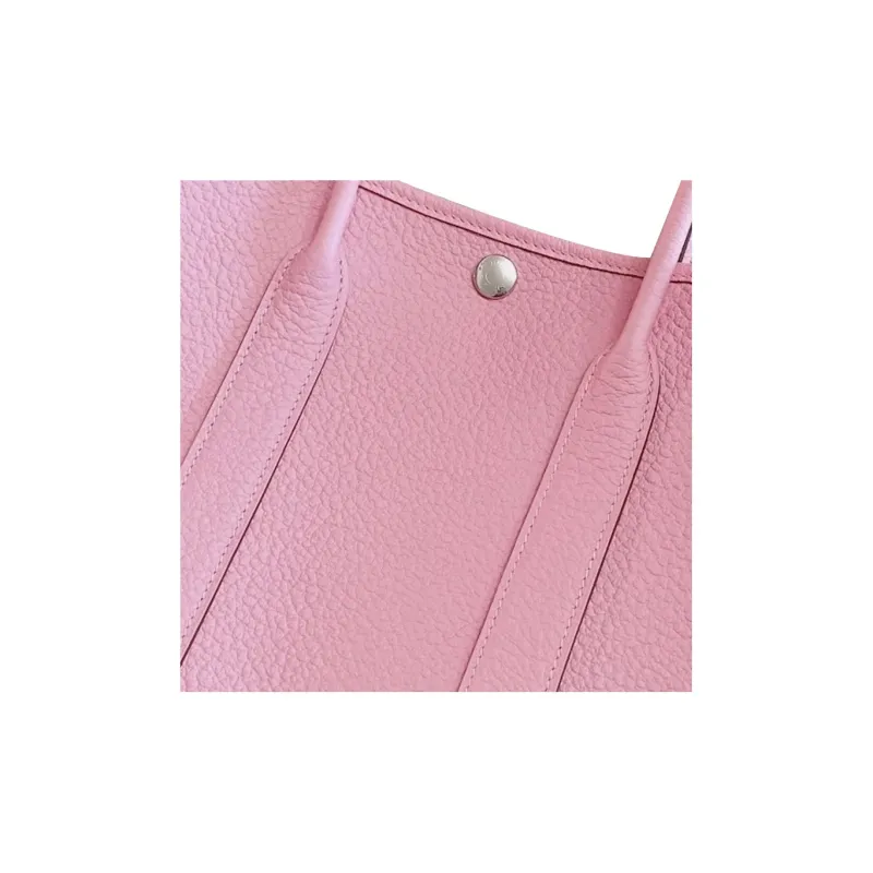 HERMES Garden Party Negonda Calfskin Garden Handbag 30 Women's 5P Pink Cherry Blossom Pink-2