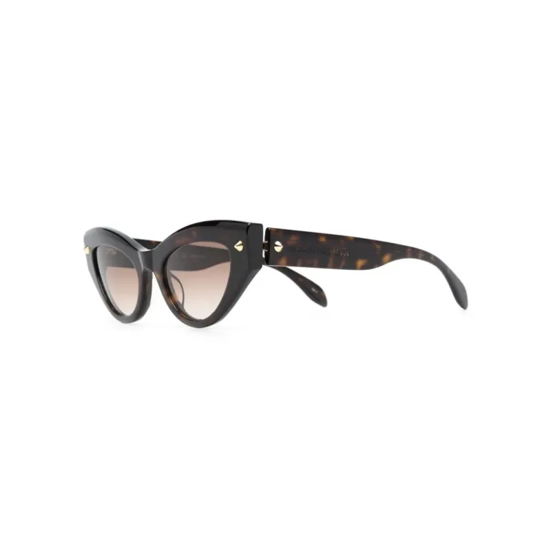 Alexander McQueen Tortoiseshell effect Cat eye Sunglasses-0