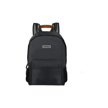 SUBURBIA Nylon Fabric Backpack Medium Size Men's Dark Gray