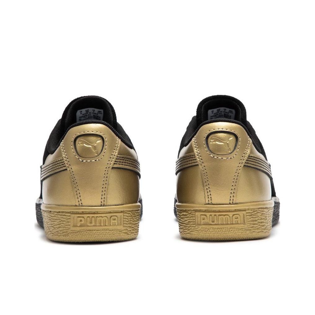 Puma Suede Black Gold Metallic US M 4.5 - Cheap Rcj Jordan