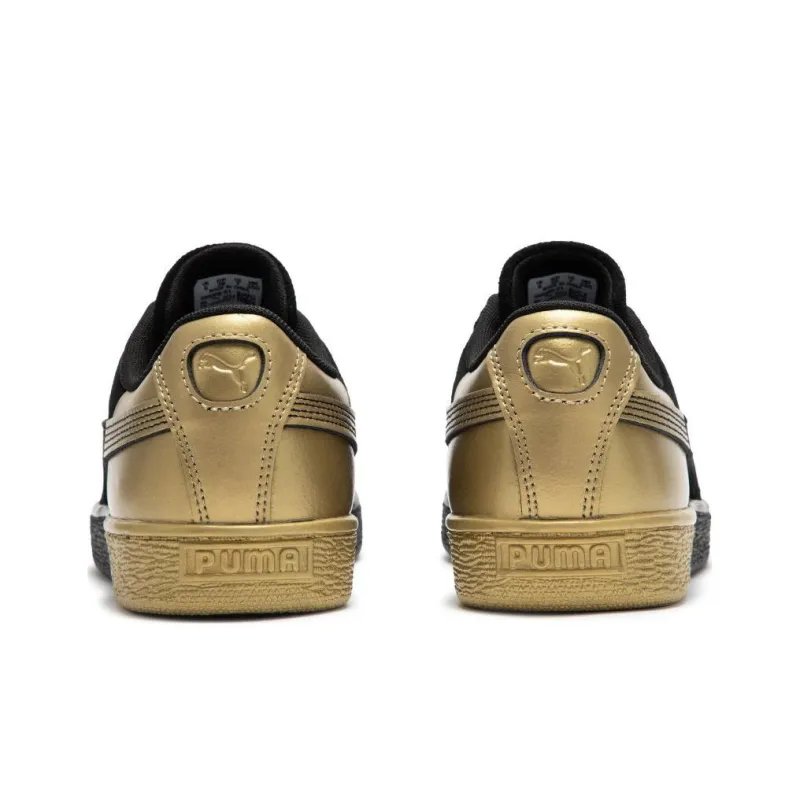 Puma Suede Black Gold Metallic-3