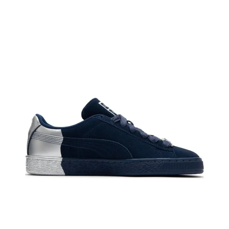 Puma Suede Navy Silver-1
