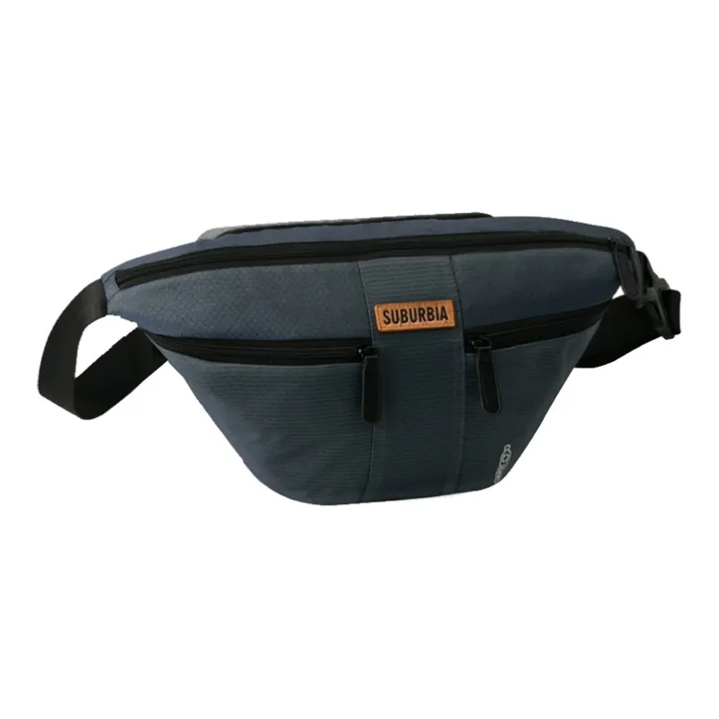 SUBURBIA Oxford Crossbody Bag Sling Bag Fanny Pack Large Size Unisex Blue-2