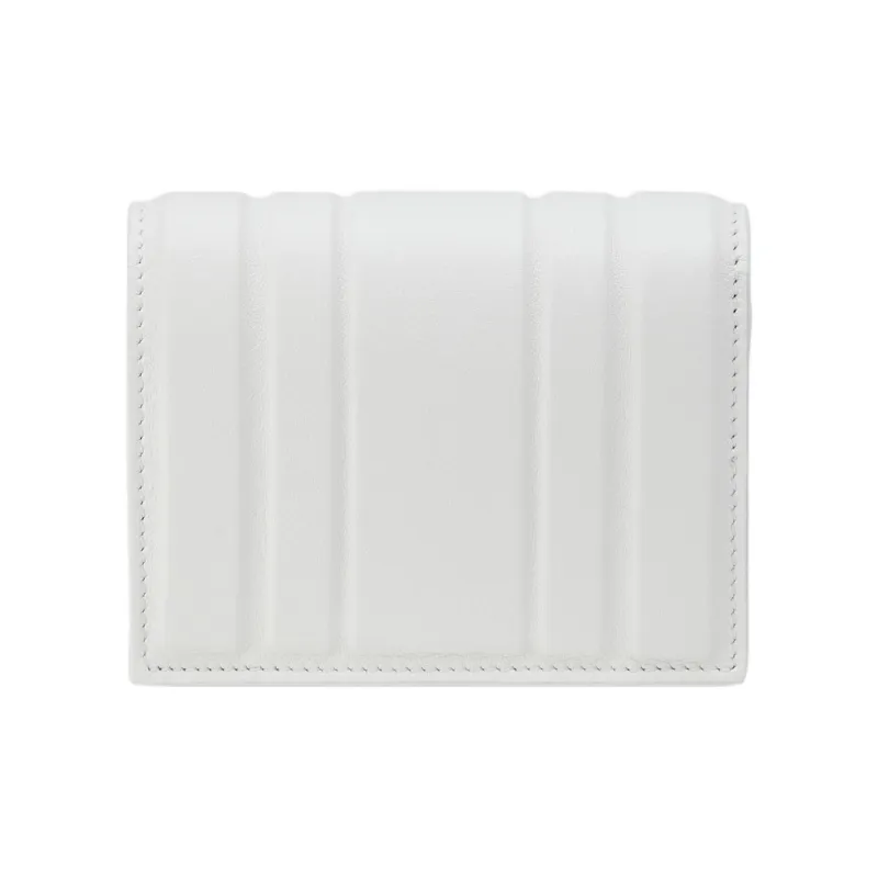 FERRAGAMO Cow Leather Wallet Trumpets Women's White-2