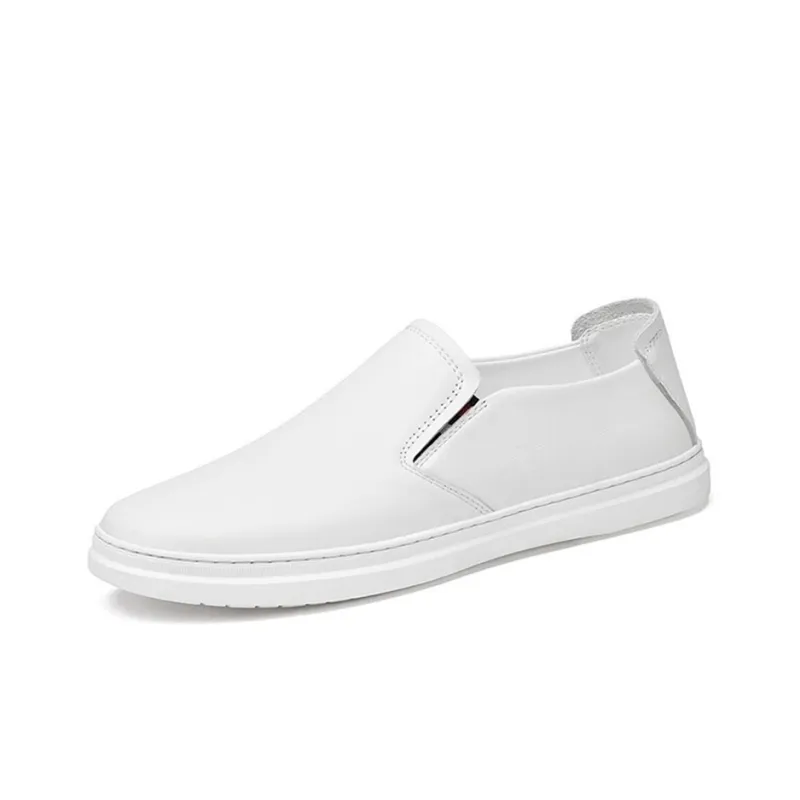 IMLINFEI Loafers Men Low Top Black/White-1